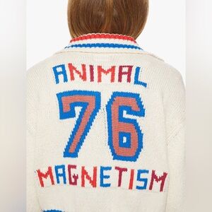 Mother Denim The Button Cardigan Animal 76